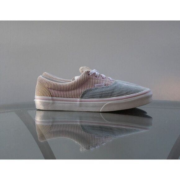Vans Era Classics Colorblock Corduroy Pink Blue Yellow Shoes Sneaker Kid Size 7 - Picture 1 of 10